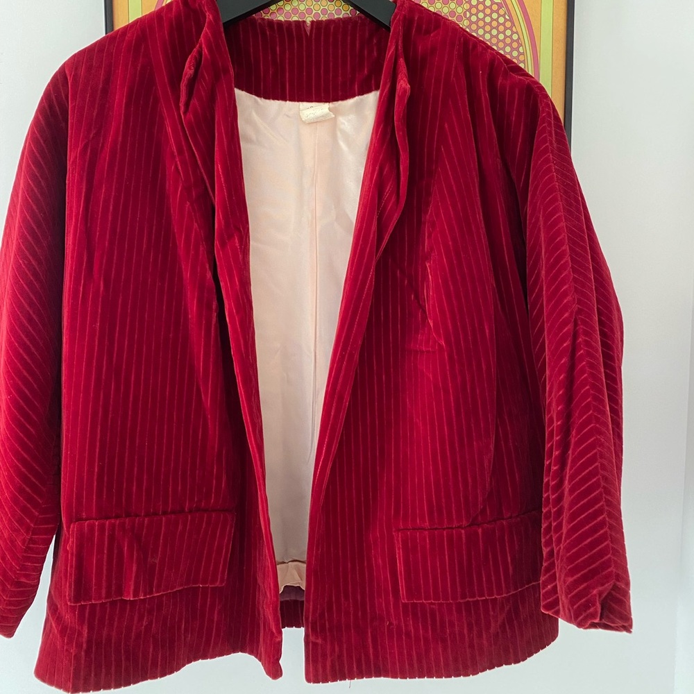 Vintage velvet blazer